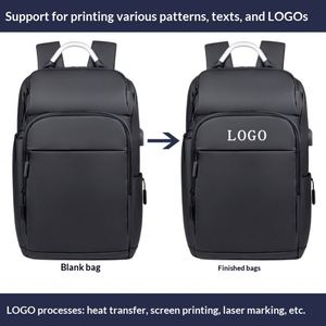 Mochila para Portátil de Alta Calidad, Impermeable, con Apertura Completa, Carga USB, para Viajes de Negocios, para Hombre, con Logotipo Personalizado - Product Image 4