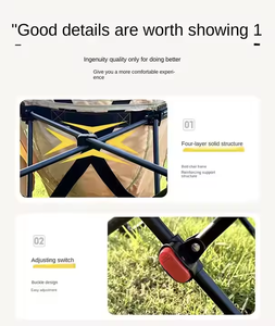 <span class=keywords><strong>2025</strong></span> New Ngoài Trời Di Động Oxford Vải Câu Cá Dã Ngoại Ghế Ngồi Có Thể Ngả Độn Mặt Trăng Ghế Với Có Thể Tháo Rời Chỗ Để Chân Mang Theo Túi - Product Image 4