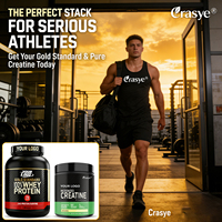 Combo Pré- & Post-Entraînement Marque Blanche OEM - Poudre de Protéine de Lactosérum 100% + 5G Créatine Monohydrate en Vrac pour la Gym et le Sport