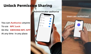 กุญแจล็อคอัจฉริยะ Kenrone OEM NFC แบบไม่ใช้แบตเตอรี่ สำหรับตู้เก็บของ ตู้ล็อกเกอร์ ตู้ไปรษณีย์ ระบบ RFID ประตูเก็บของอัตโนมัติ - Product Image 4