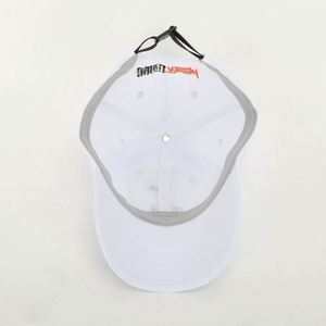OEM Custom Sporty Common 6 Panel White Quick Dry Sports Baseball Cap Embroidery Logo Golf Dad <b>Hat</b> - Product Image 6
