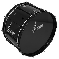 SLADE Factory Wholesale Custom Stainless Steel Material OEM ODM 22 Inch Big Snare Drums Black Marching Bass Drum With Stand