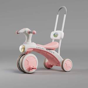 Tricycle pour enfants, vélo en plastique, <span class=keywords><strong>poussette</strong></span>, jouet, chariot pour enfants de 2 à 4 ans - Product Image 4