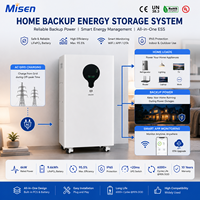 Système de stockage d'énergie domestique tout-en-un Misen 6KW 10KWh ESS LiFePO4, batterie solaire avec onduleur hybride, alimentation de secours
