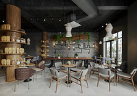 Desain Interior Toko Roti, Kue, dan Kopi, Perlengkapan Furnitur, Kustomisasi Ruangan Lengkap, Lemari Display Kaca, Dekorasi Kafe