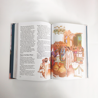 Libro de tapa dura personalizado niños inglés cristiano libros Biblia historia estudio diario libros servicio de impresión