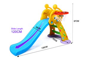Jouets pour enfants, toboggan pliable en plastique pour enfants, équipement de terrain de jeu intérieur, toboggan en plastique pour enfants, boîte en carton 140*75*87cm CN;ZHE - Product Image 4