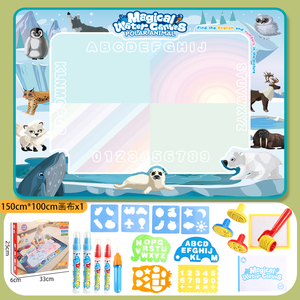 Nuevo modelo de diseño de educación para niños Diy 150*100Cm dibujo de agua Doodle Mat para niñas de más de <span class=keywords><strong>3</strong></span> años - Product Image 3