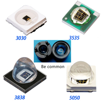 Lentille de souris optique avec LED IR claire, support noir, matériau PMMA, lentille LED IR 1W 3W