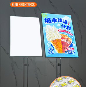 <b>A1</b> Size Light Box Floor Poster Rack Aluminum Frame LED Luminous <b>Billboard</b> Door Advertising Entrance Sign Backlit Menu Board - Product Image 5