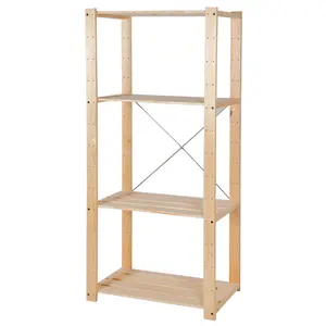 Wholesale household sundries kitchen storage rack Expandable wooden shelves for wall kitchen storage rack