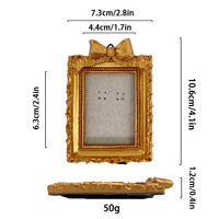 Cadre photo ovale en résine naturelle dorée argentée blanche de style baroque européen, accessoires de photographie, décoration murale, studio photo