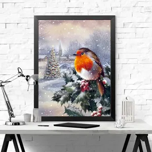 Pittura diamante 5D di grandi dimensioni nuovi prodotti uccello in inverno pittura diamante ricamo fai da te punto croce casa hotel Decor regalo