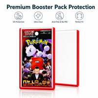 Protège-cartes pour boosters TCG scellés, protection transparente sans acide pour packs japonais, protection premium JIN OU