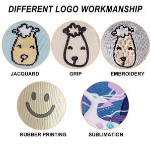 Kaus kaki merek katun Crew grosir huruf rajutan Jacquard kasual desainer adem kaus kaki olahraga empuk kualitas tinggi putih - Product Image 4