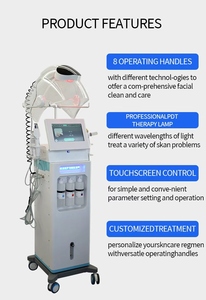 Máquina de Hidrodermoabrasión Vertical 8 en 1 con Cúpula de Oxígeno, Hydra Jet Peel, Exfoliante Facial, Máquina de Oxígeno Facial - Product Image 6