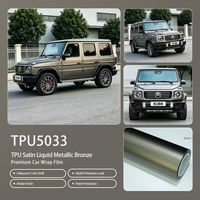 Film de protection TPU satiné liquide métallique bronze, excellent pour les courbes, extensible, imperméable, anti-jaunissement, vente en gros en rouleau