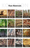 Broyeur de déchets de bois à double arbre haute productivité personnalisé, broyeur de coques de noix de coco et de pailles de riz, avec moteur et roulement
