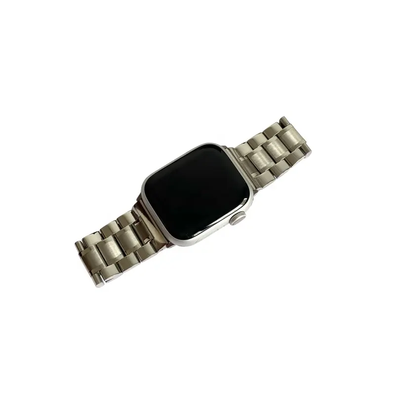 High-quality custom 5-row classical link 304 316L stainless steel watch band strap 38 40 41 42 44 45mm for Apple