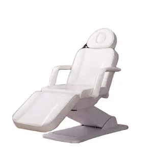 Lit facial électrique de meubles de beauté de salon de haute qualité avec 3 moteurs CE lit de beauté de chaise de tatouage réglable