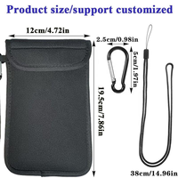 Pochette de protection anti-pistage GPS RF pour téléphone, pochette de protection de la vie privée pour réunions d'affaires, sac Faraday bloquant le signal du téléphone portable