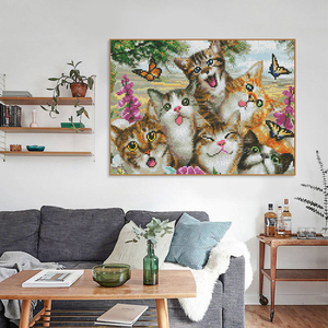 Kit <span class=keywords><strong>de</strong></span> Pintura <span class=keywords><strong>de</strong></span> Diamantes 5D para Adultos y Niños, Diseño <span class=keywords><strong>de</strong></span> Gato Bonito, Pintura <span class=keywords><strong>de</strong></span> Diamantes <span class=keywords><strong>de</strong></span> Resina DIY Moderna, Decoración del Hogar, Arte <span class=keywords><strong>de</strong></span> Pared - Product Image 2