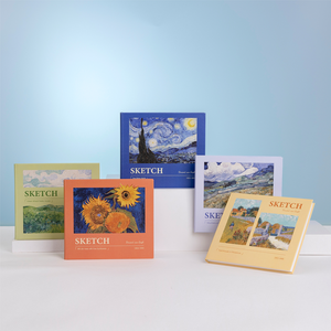 Carnet de croquis à couverture rigide pour étudiants en art adulte, 128 pages, papier kraft vierge personnalisé, pour <span class=keywords><strong>dessin</strong></span>, peinture, graffiti, carnet de croquis - Product Image 1