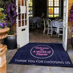 Tapis réversibles et paillassons d'entrée personnalisés avec logo pour usage commercial et extérieur, tapis de sol en nylon imprimés et tapis personnalisés avec logo - Product Image 3