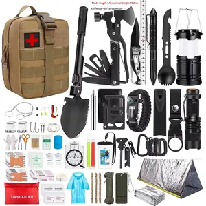 आउटडोर साहसिक शिविर शिविर जीवित रहने के उपकरण शिविर स्थापित जंगल जीवित रहने वाली आपातकालीन किट - Product Image 2