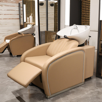 Fauteuil de lavage électrique blanc avec bac pour salon de coiffure, équipement de lavage de cheveux
