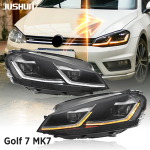 JUSHUN Fari a LED per Volkswagen Golf 7 Mk7 2013-2017, Gruppo Fari Anteriori LED Modificati con Luci Abbaglianti e Anabbaglianti - Product Image 1