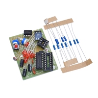 Lampe de contrôle du flux de lumière Kit de bricolage Pièces de compétences électroniques CD4017 Lampe de contrôle de la lumière Production électronique Sujet de formation des étudiants