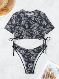 Costumi da Bagno Donna 2026: Bikini Micro Brasiliano Sexy Stampato - Set Bikini e <span class=keywords><strong>Abbigliamento</strong></span> da Spiaggia - Product Image 4