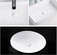 Tapón de cerámica para fregadero, tapón de latón con botón de cerámica para cocina y baño, color mate