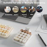 Keypad portabel ergonomis colok dan Mainkan Keypad nirkabel Keyboard nomor Mini lepas pasang cocok untuk mal sekolah Bank