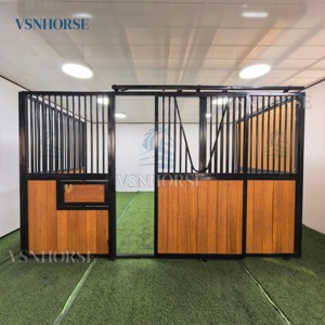 Draagbare Premium Paardenbox Stabiele Voorpaneel Aangepaste Schuifdeur Paardenbak Gegalvaniseerde Paardenschuur Duurzame Bamboe Paardenschuur - Product Image 3