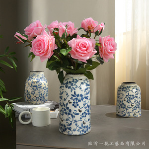 ดอกกุหลาบประดิษฐ์ ยี่ห้อ Yihua สีขาว สีชมพูแชมเปญ ดอกไม้ผ้าไหมตกแต่งบ้านสไตล์โมเดิร์น จัดแจกัน - Product Image 2