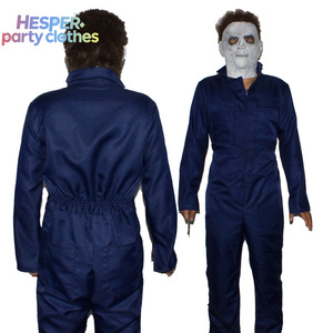 Disfraces de Halloween de la Película HESPER, Disfraces de Michael Myers, Uniformes de Asesino de Terror, Máscaras Faciales, para Fiestas de Halloween para Hombres - Product Image 2