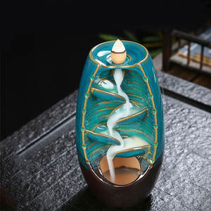 Ventes chaudes, cadeaux d'usine, brûleur d'encens en cascade, brûleur d'encens à reflux, encensoir en céramique fait à la main, porte-encens d'intérieur, vente en gros/ - Product Image 2