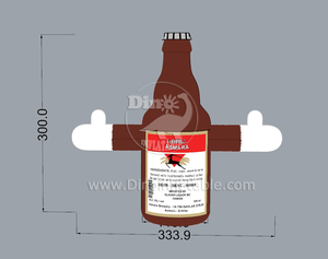 Tùy chỉnh <span class=keywords><strong>Inflatable</strong></span> bia chai sóng tay không khí vũ công cho quảng cáo - Product Image 3