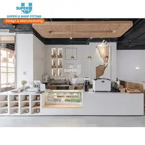 Design de decoração para café loja de café, design varejo de loja de café