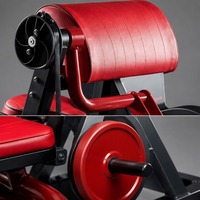 Machine à biceps assise professionnelle pour salle de sport, appareil de musculation des bras en acier robuste avec coussin cylindrique