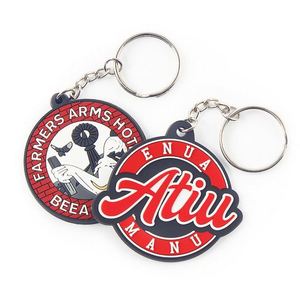 Manufacturer Made logo 2D/3D Letter Shape Rubber Pvc <b>Key</b> Chain <b>Custom</b> Personalized Soft Silicone Keychains for Promotion Gifts - Product Image 2