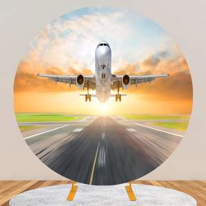 6FT personnalisé rond toile de <span class=keywords><strong>fond</strong></span> couverture personnalisé cercle <span class=keywords><strong>fond</strong></span> personnalisé <span class=keywords><strong>carton</strong></span> toile de <span class=keywords><strong>fond</strong></span> couverture <span class=keywords><strong>fond</strong></span> pour décor de mariage - Product Image 2