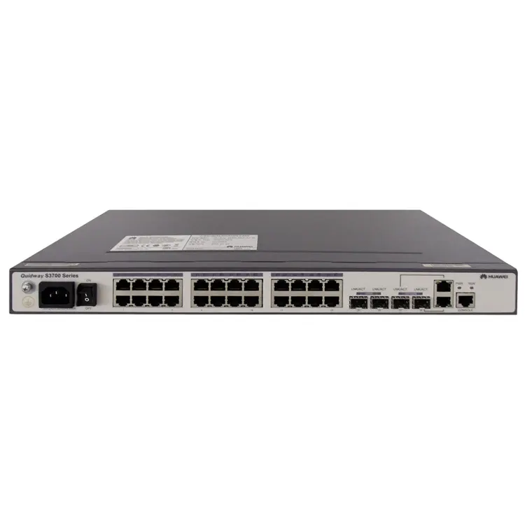 Baru 24 Port 100m jaringan Vlan Switch S3700-28TP-EI-AC saklar Perusahaan