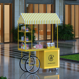Versatile Mobile Food <b>Cart</b> Rectangle Standing Type For Commercial Venues - Product Image 2