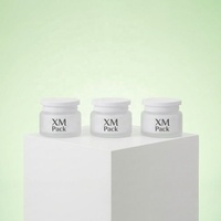 Pot cosmétique de luxe en verre et plastique 50g, personnalisable, plusieurs options de couleurs, transparent, blanc, vert, or, pour crème visage - Offre Spéciale