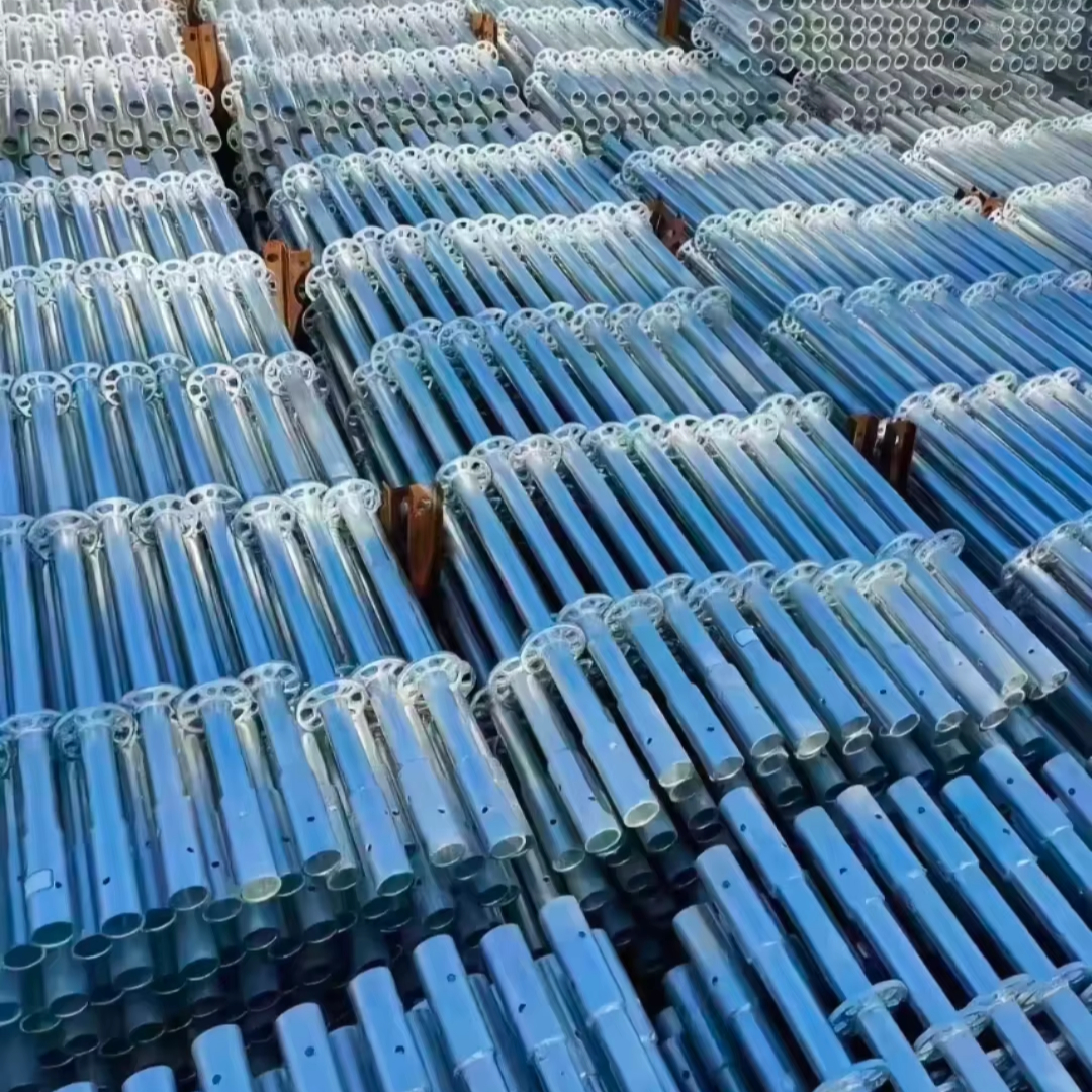 Steel Ring-Locked Folding Construction Scaffolding System with Graphic Design Solutions for Hotel Sales Projects