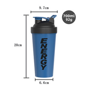 Usine personnalisée en gros anti-fuite Sport boisson mélange en plastique 700ml 24oz post-entraînement Gym tasse mélangeur bouteille protéine <span class=keywords><strong>Shaker</strong></span> - Product Image 2