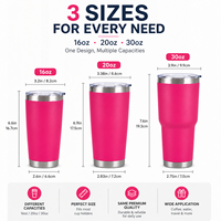 Vaso Térmico de Acero Inoxidable con Aislamiento al Vacío de 20oz/30oz, con Recubrimiento en Polvo, Taza de Café de Viaje de Doble Pared con Tapa y Logotipo Personalizado